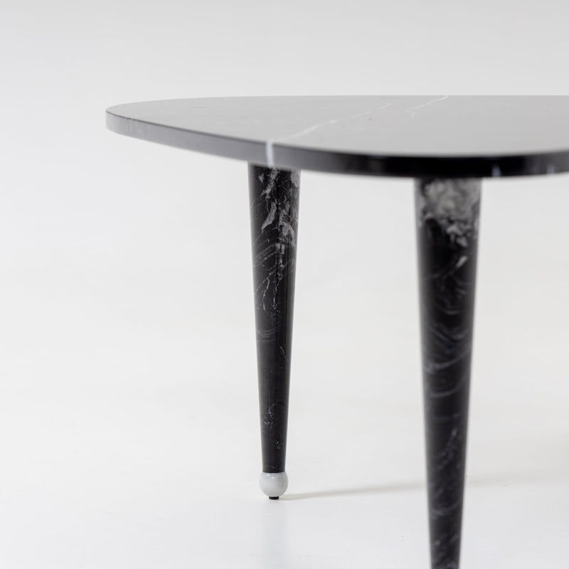 Coffee table out of black Marble, Italy 20th century