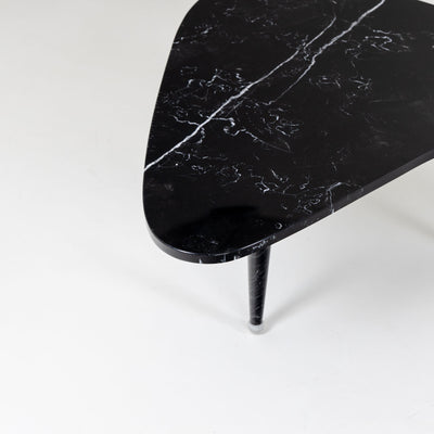 Coffee table out of black Marble, Italy 20th century