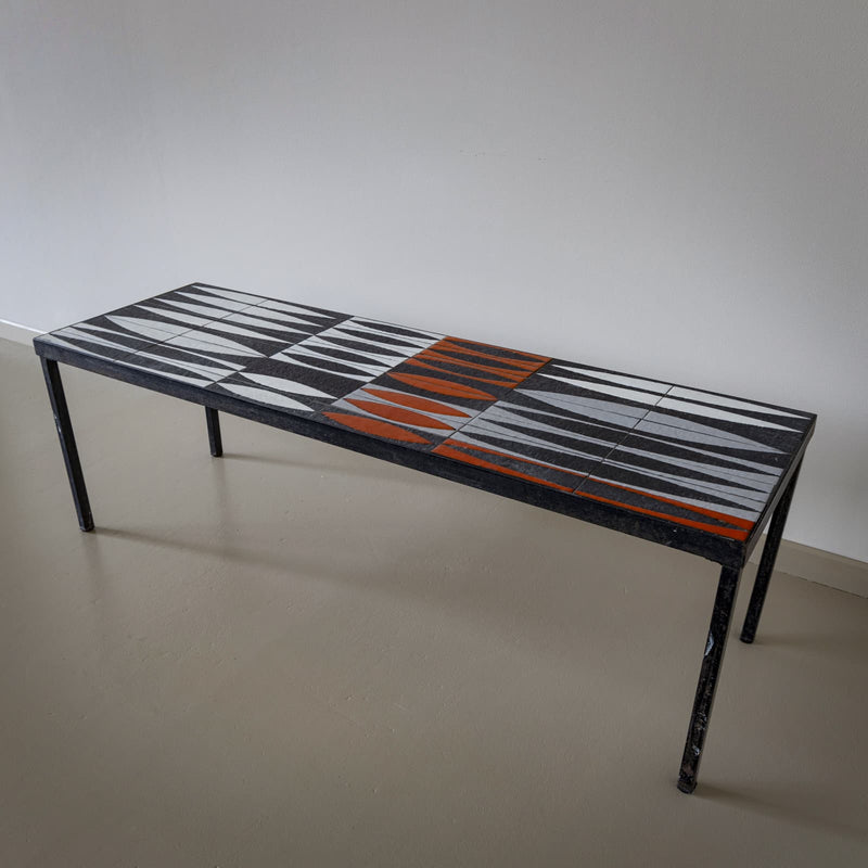 Coffee Table with Ceramic Tiles by Roger Capron (1922-2006), France, 1960s