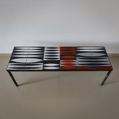 Coffee Table with Ceramic Tiles by Roger Capron (1922-2006), France, 1960s