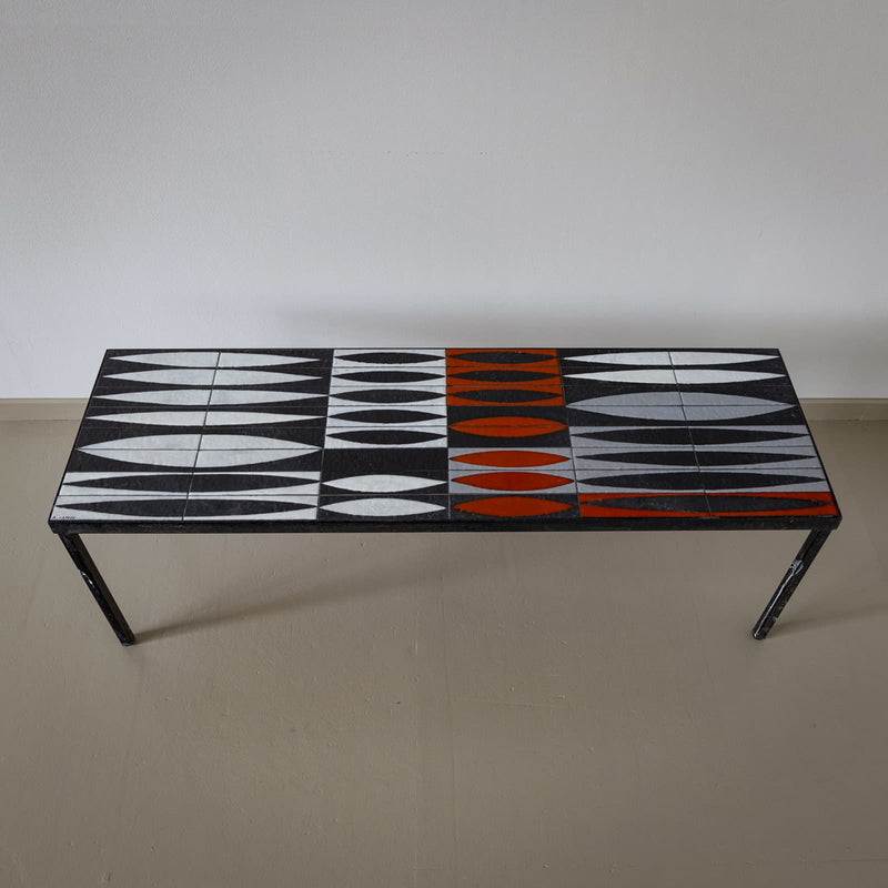 Coffee Table with Ceramic Tiles by Roger Capron (1922-2006), France, 1960s