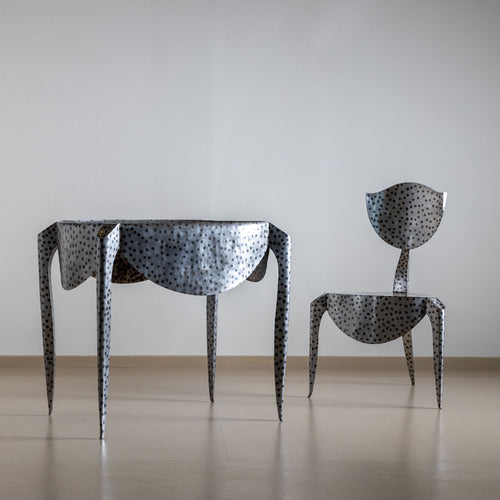 André Dubreuil (1951-2022), Paris Table and Chair, France, designed in 1988