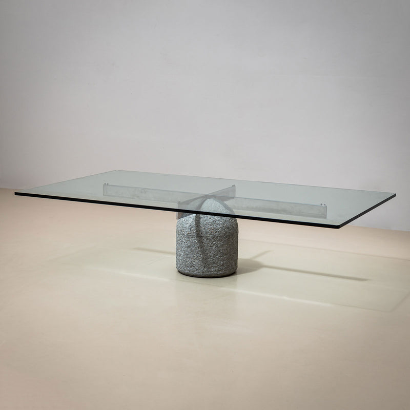 “Paracarro” Coffee Table by Giovanni Offredi for Saporiti, Italy, 1970s