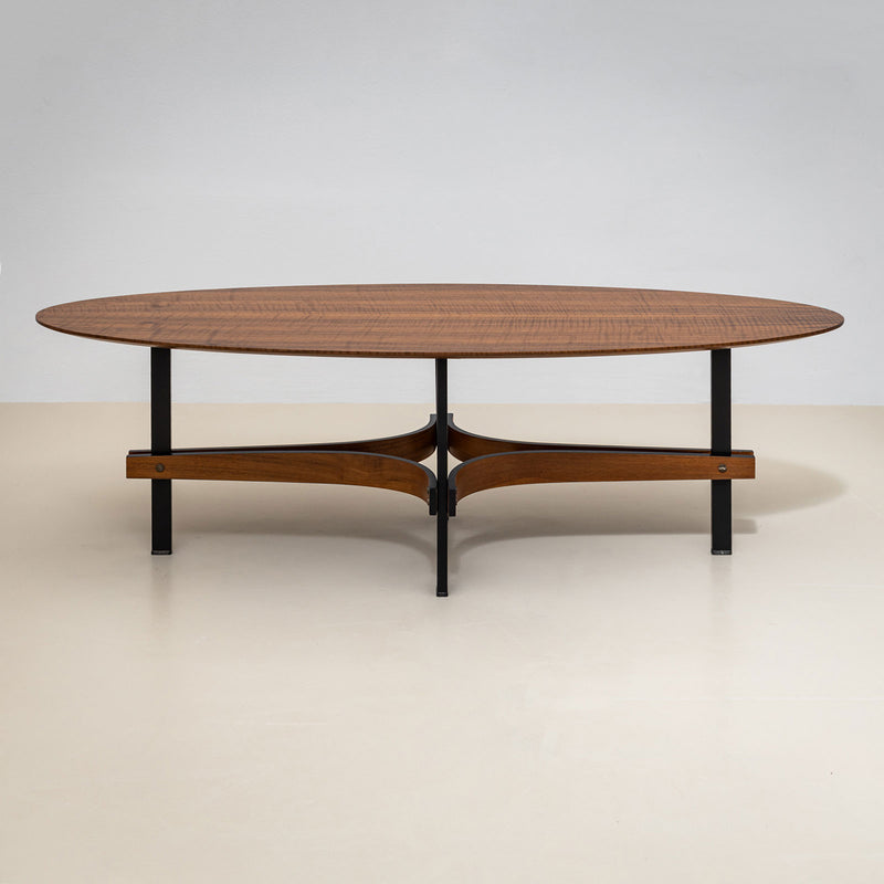 Oval Coffee Tables, attributed to Guglielmo Ulrich, Italy, 1950s