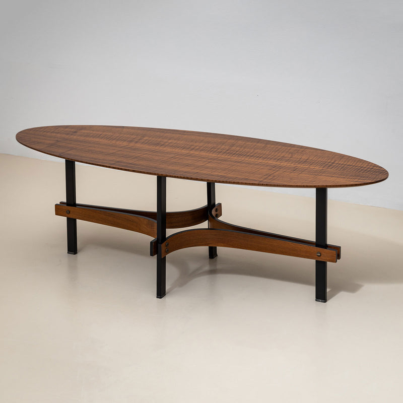 Oval Coffee Tables, attributed to Guglielmo Ulrich, Italy, 1950s