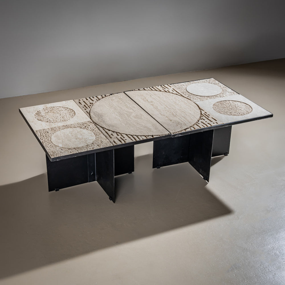 Double Coffee Table attributed to Grupo NP2, Nerone e Patuzzi, Italy, 1970s