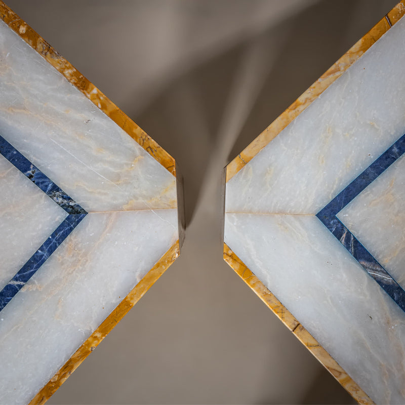 Pair of Marble Coffee Tables, Italy, Mid-20th Century
