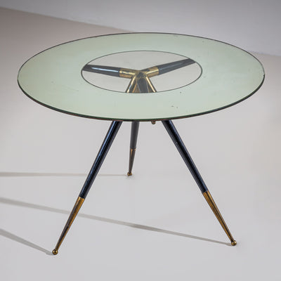 Round Coffee Table, in the style of Cesare Lacca, Italy, Mid-20th Century