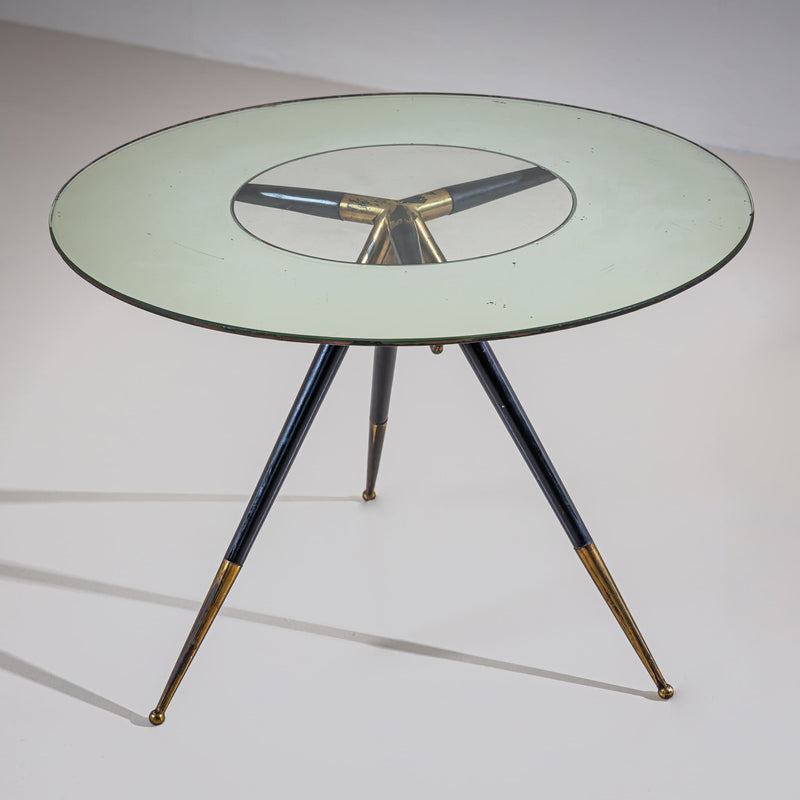 Round Coffee Table, in the style of Cesare Lacca, Italy, Mid-20th Century