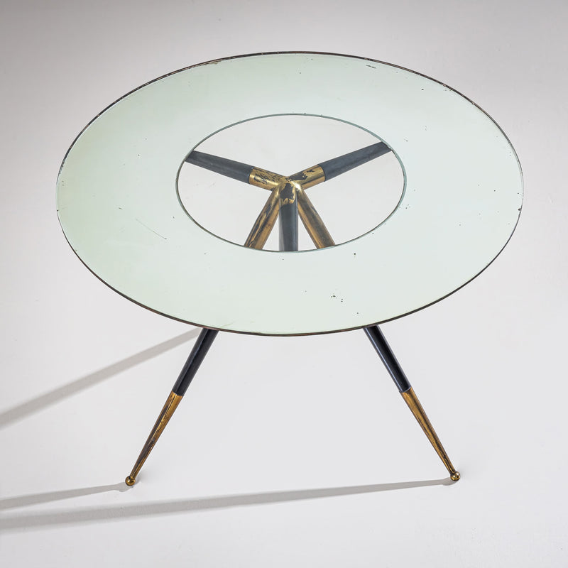 Round Coffee Table, in the style of Cesare Lacca, Italy, Mid-20th Century