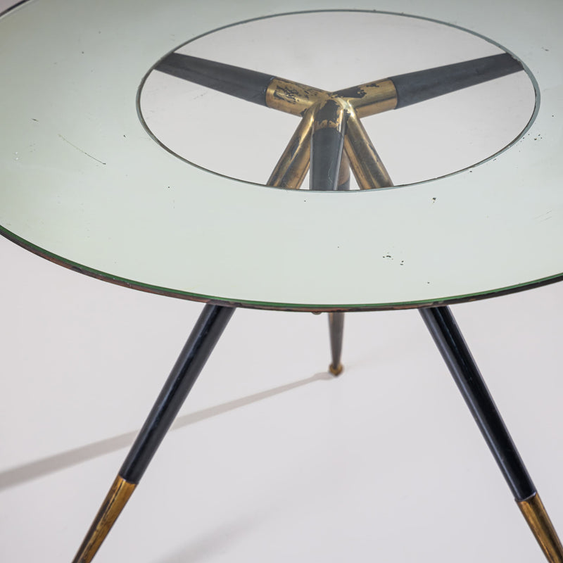 Round Coffee Table, in the style of Cesare Lacca, Italy, Mid-20th Century