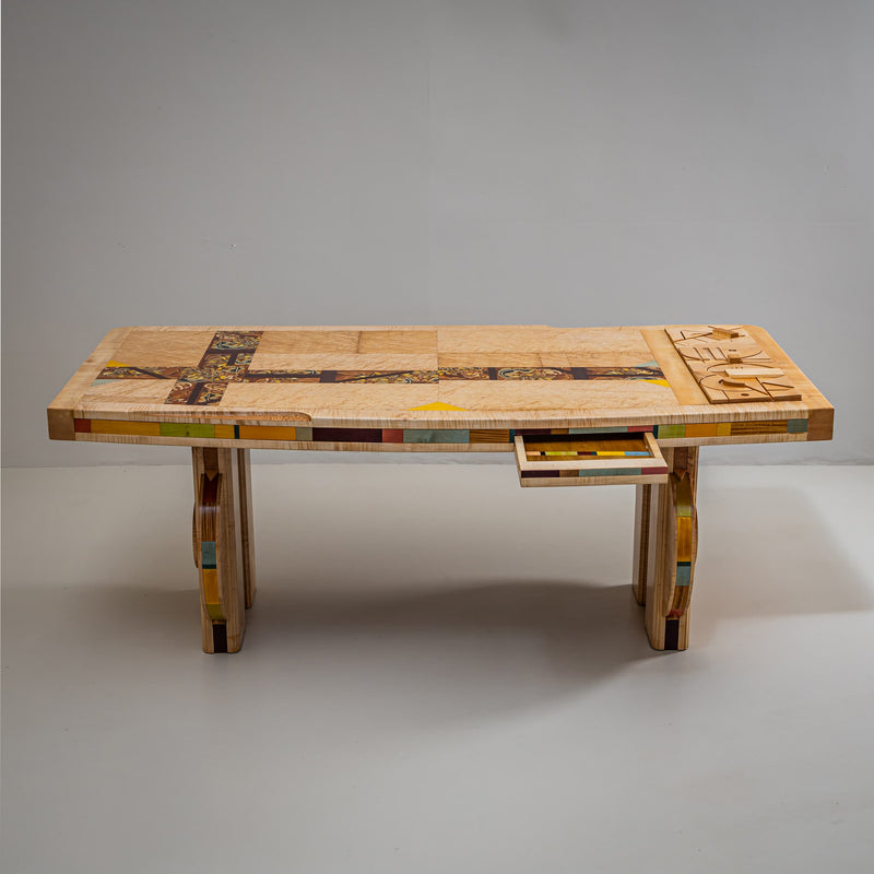 Desk by Alain François (1940–2015), France, 1990s