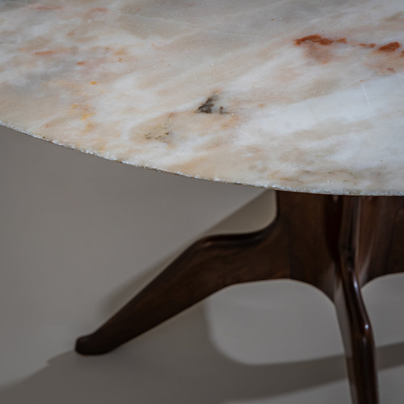 Sculptural Side Table by Melchiorre Bega, Italy, Mid-20th Century