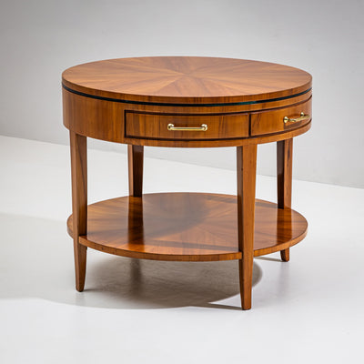 Pair of Side Tables with Hidden Glass Tops, Probably Italy, Mid-20th Century