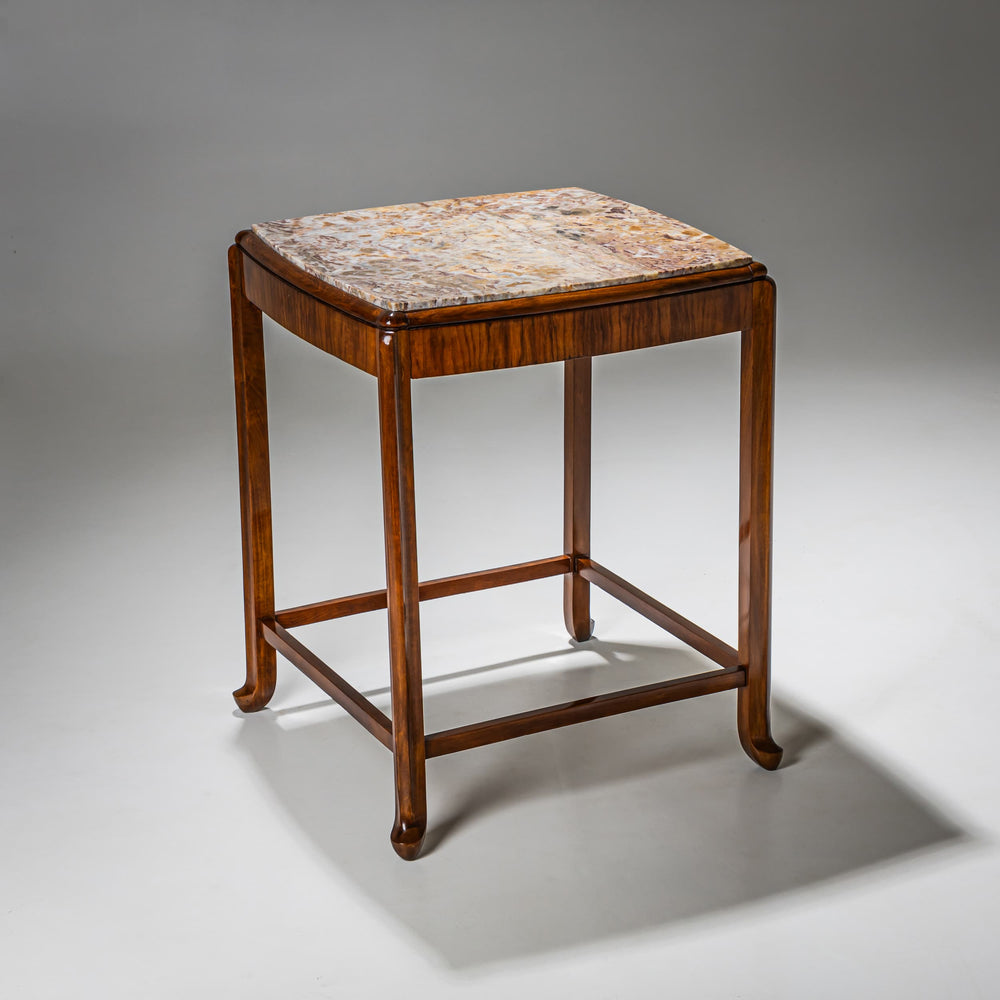 Side Table with Stone Top, probably Italy, 1920s/30s