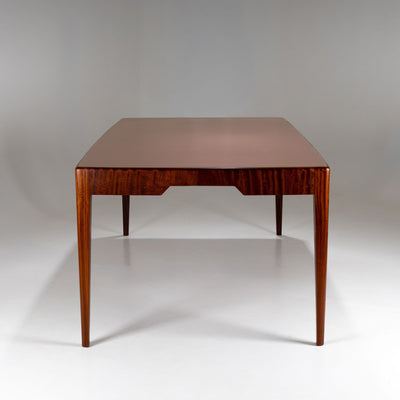 Sculptural Dining Table with Glass Top, Italy, Mid-20th Century