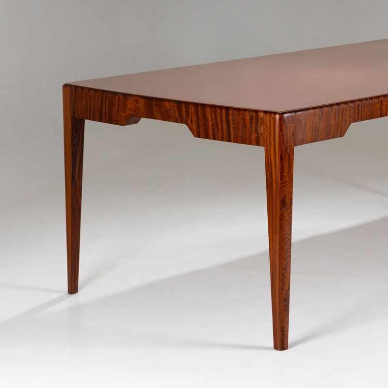 Sculptural Dining Table with Glass Top, Italy, Mid-20th Century