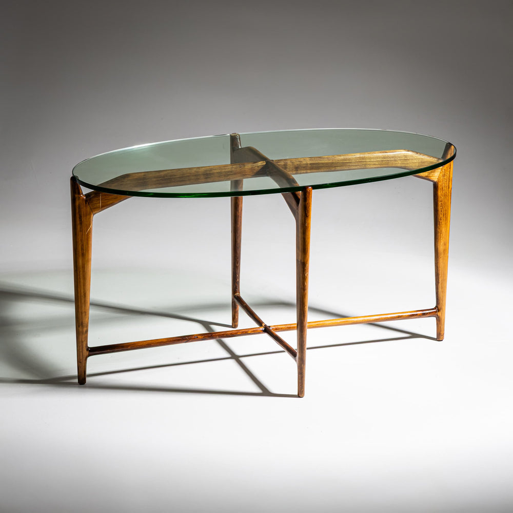 Oval Coffee Table, Italy, Mid-20th Century