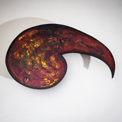 Coffee Table in Drop Shape, attributed to Erwin Walter Burger (1909-1982), Italy, Mid-20th Century