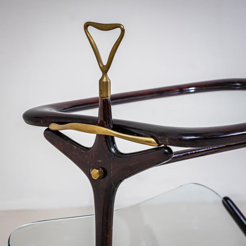 Side Table with Magazine Rack attributed to Cesare Lacca, Italy, 1950s
