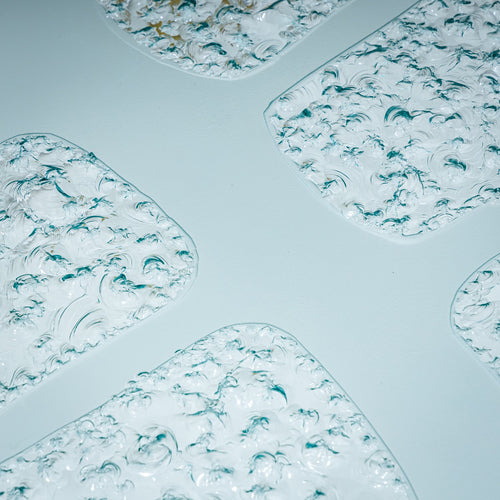 Pair of Glass Tables in the Style of Fontana Arte, Italy, Mid-20th Century