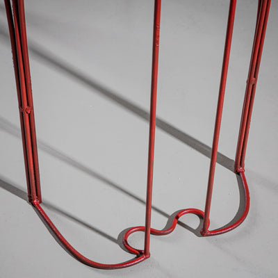 Red Console Table by Anacleto Spazzapan, Italy, Mid-20th Century