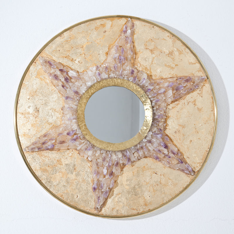 Enzo Missoni Sunburst Mirror, Italy 1970s