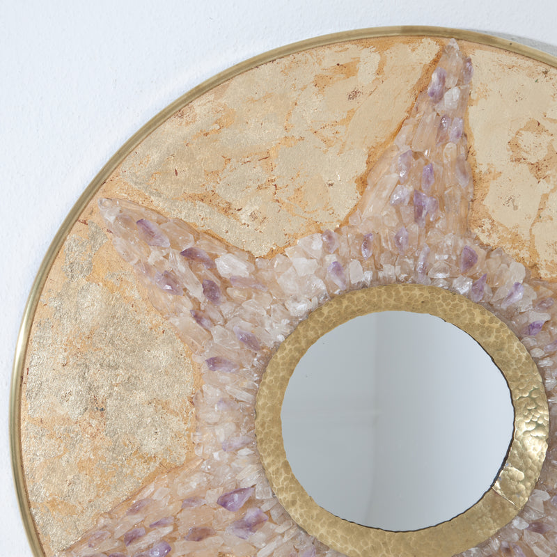 Enzo Missoni Sunburst Mirror, Italy 1970s