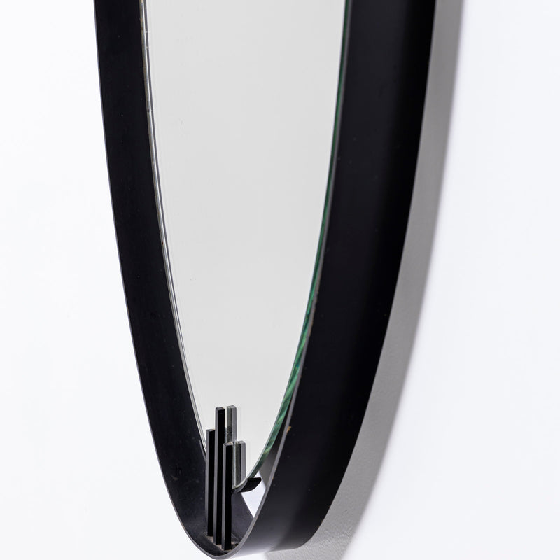 Minimalistic Oval Mirror by Santambrogio & De Berti, Italy 1960s