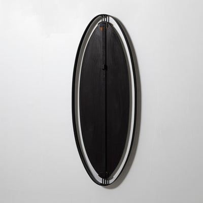 Minimalistic Oval Mirror by Santambrogio & De Berti, Italy 1960s