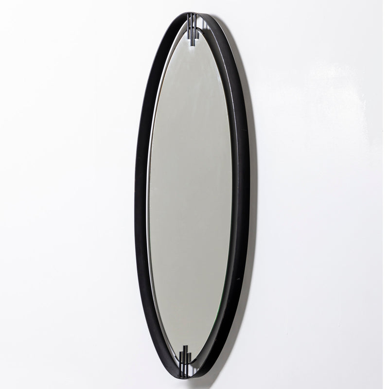 Minimalistic Oval Mirror by Santambrogio & De Berti, Italy 1960s