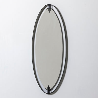 Minimalistic Oval Mirror by Santambrogio & De Berti, Italy 1960s