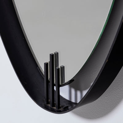 Minimalistic Oval Mirror by Santambrogio & De Berti, Italy 1960s