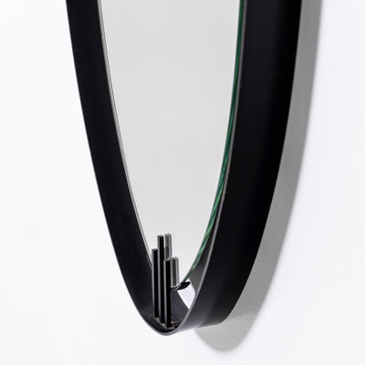 Minimalistic Oval Mirror by Santambrogio & De Berti, Italy 1960s