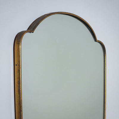 Shield-Shaped Wall Mirror, Italy, Mid-20th Century