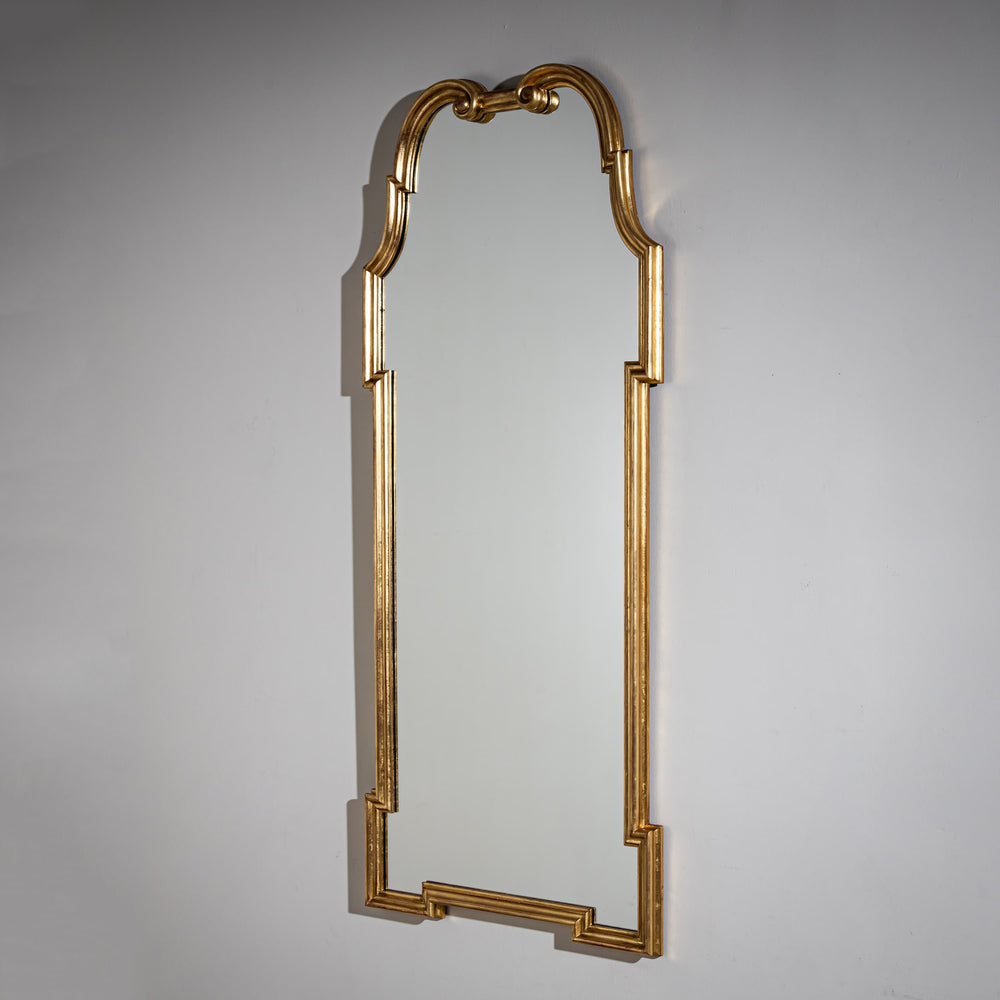 Golden Hollywood-Regency Mirror from Palladio, Italy, Mid-20th Century