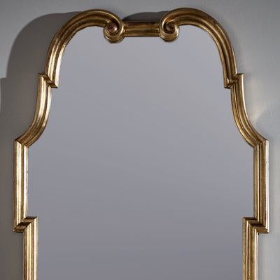 Golden Hollywood-Regency Mirror from Palladio, Italy, Mid-20th Century