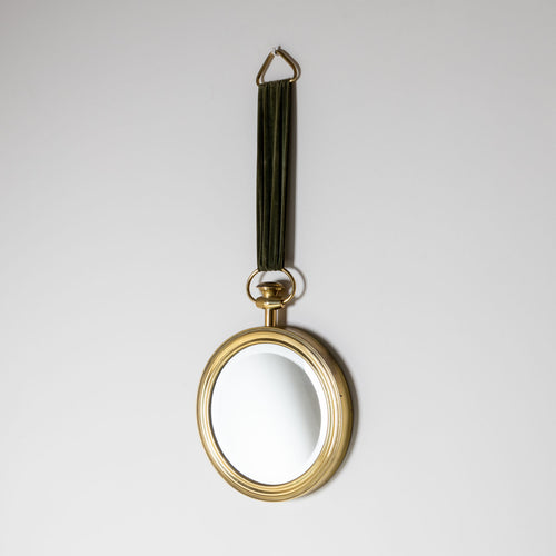 Pocket Watch Wall Mirror in the style of Piero Fornasetti, Italy, 1950s