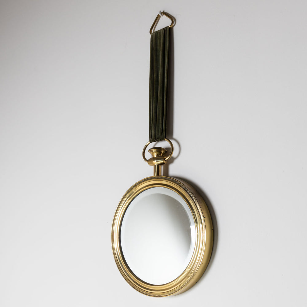 Pocket Watch Wall Mirror in the style of Piero Fornasetti, Italy, 1950s