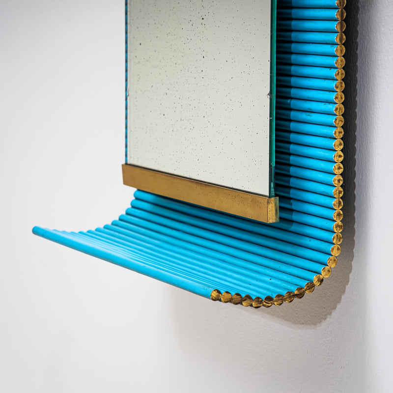 Wall Mirror by Ettore Sottsass, Italy, 1960s
