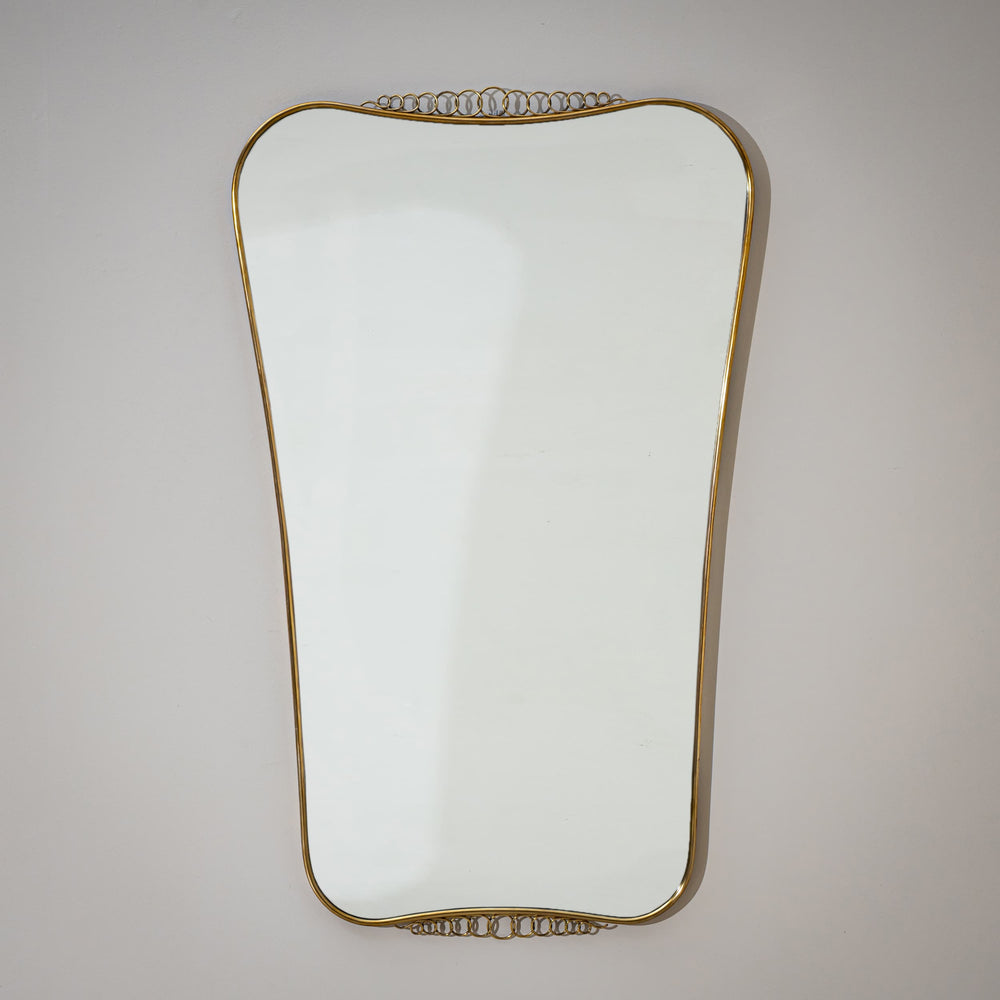 Wall Mirror by Luigi Brusotti, Italy, 1940s/50s