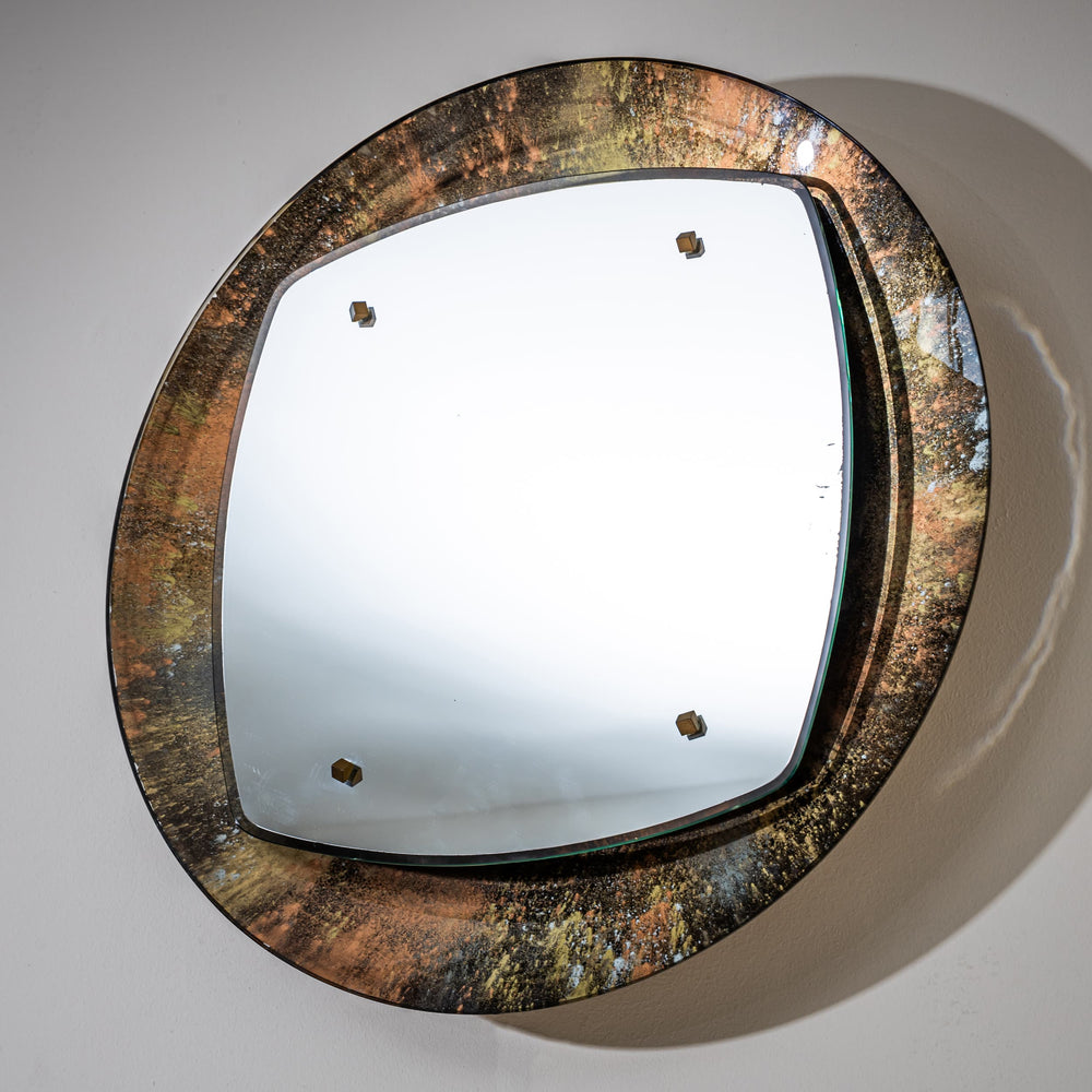 Illuminated Wall Mirror by Santambrogio e De Berti, Italy 1950s