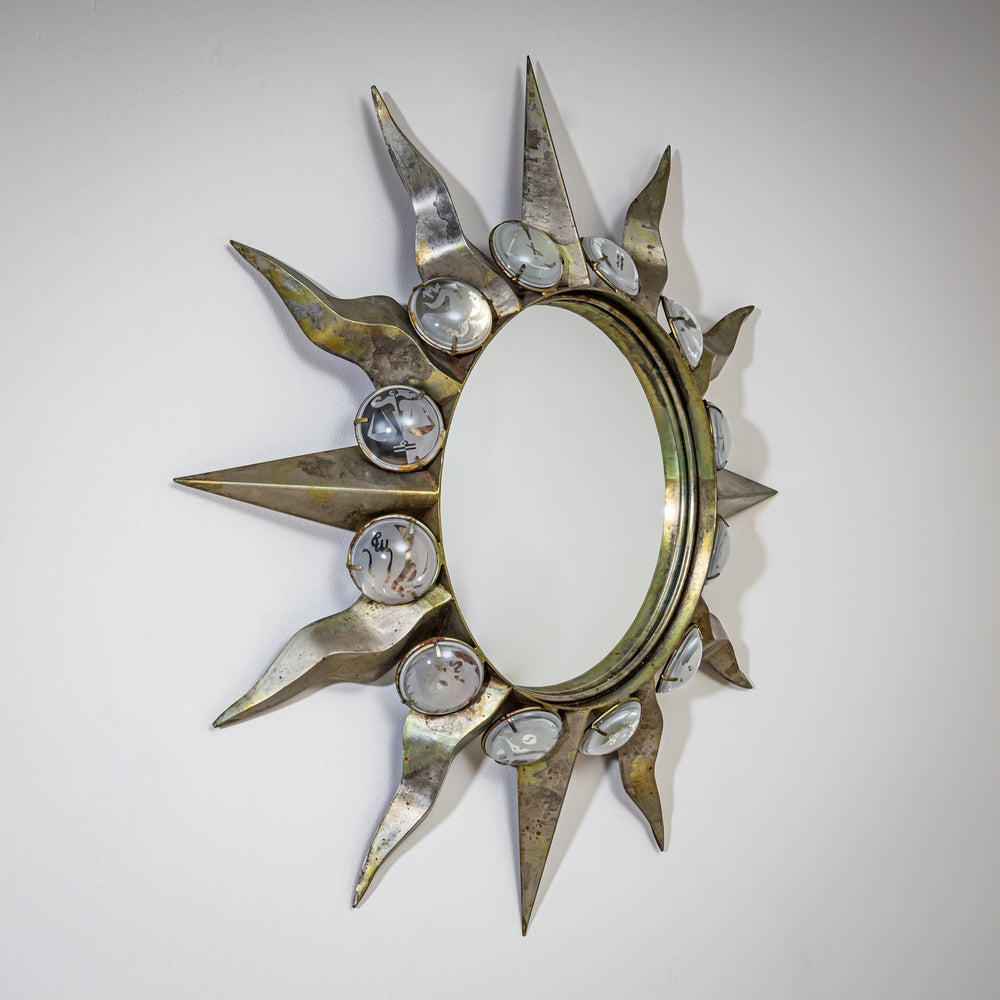 Wall Mirror Model "Zodiac" by Mark Brazier-Jones, England, 1990s