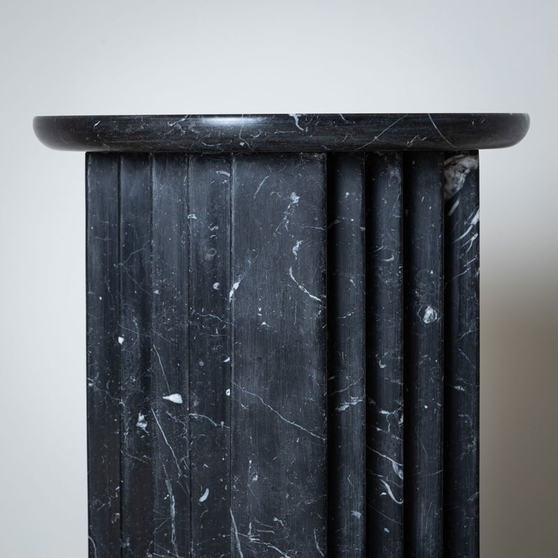 Black Marble Column attributed to Carlo Scarpa, Italy 1970