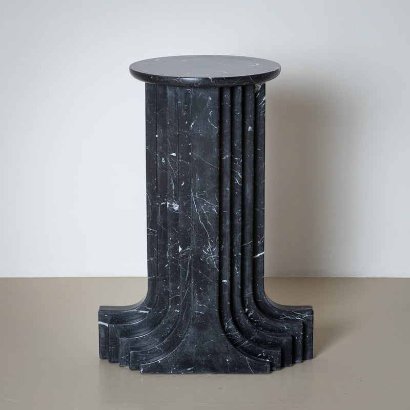 Black Marble Column attributed to Carlo Scarpa, Italy 1970