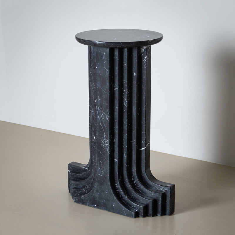 Black Marble Column attributed to Carlo Scarpa, Italy 1970