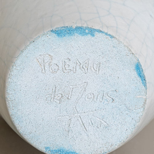 White Ceramic Vase by Poemu, France 2023