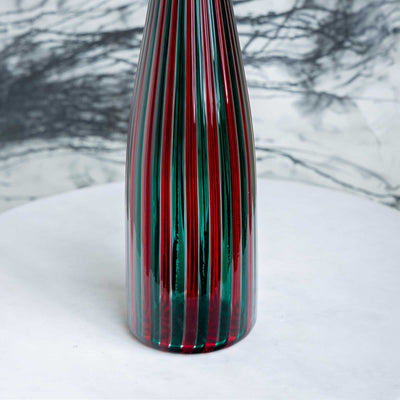 Red-green Carafe by Venini, Italy 1990