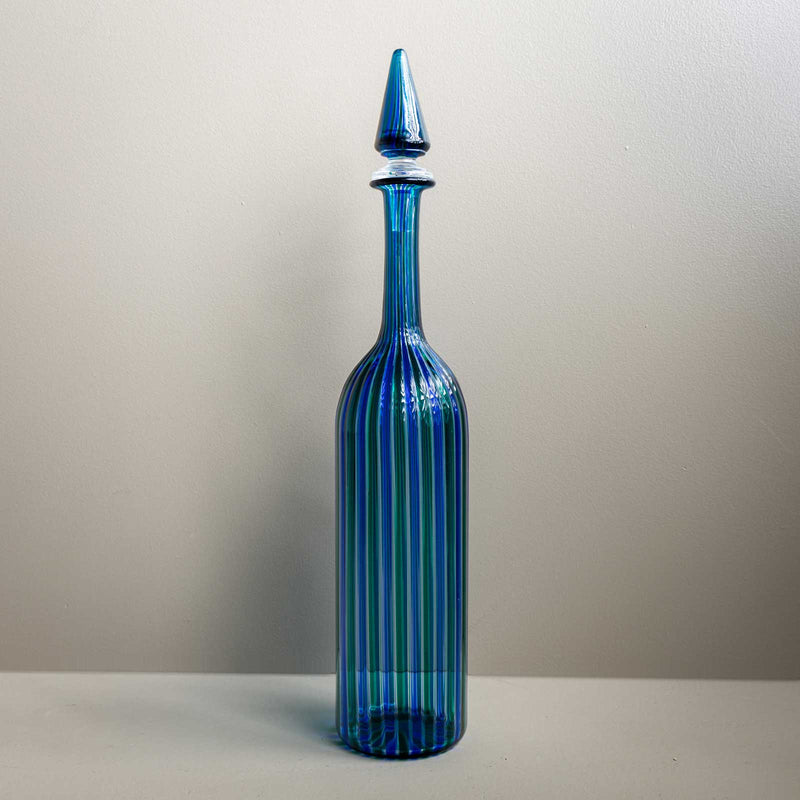 Blue-Green Venini Carafe, Italy 1979