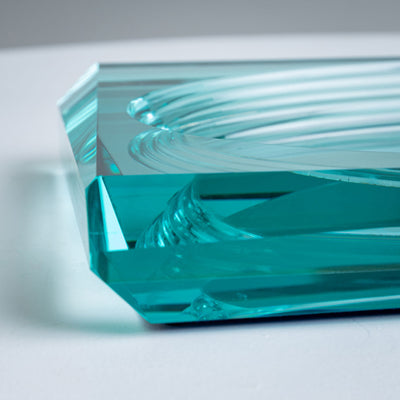 Glass Centerpiece in the style of Fontana Arte, Italy, 20th Century